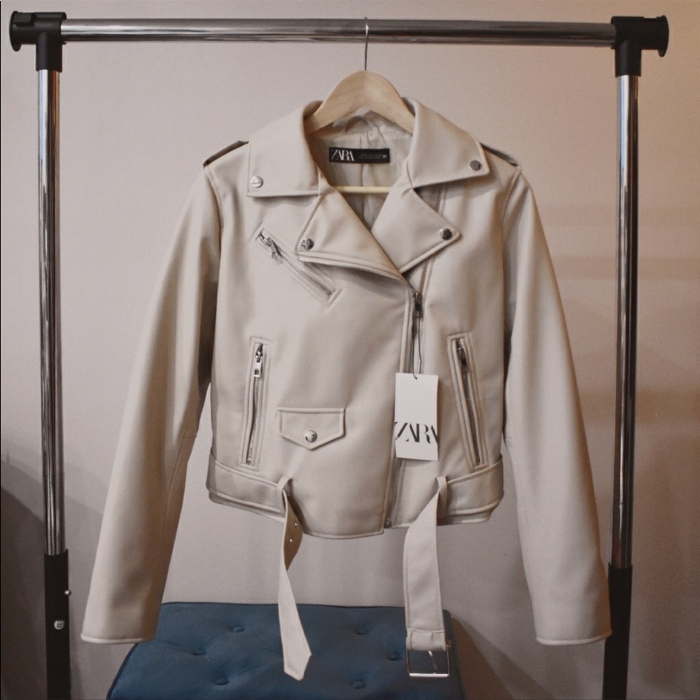 Zara faux leather jacket